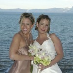 Maid of honor poses with the bride