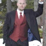 The groom poses for a photo prior to the ceremony