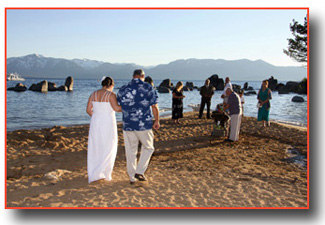 Father of the bride escorts his daughter down the aisle