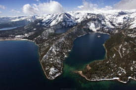 Emerald Bay as seen from the air