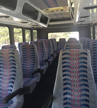 Interior view of the shuttle